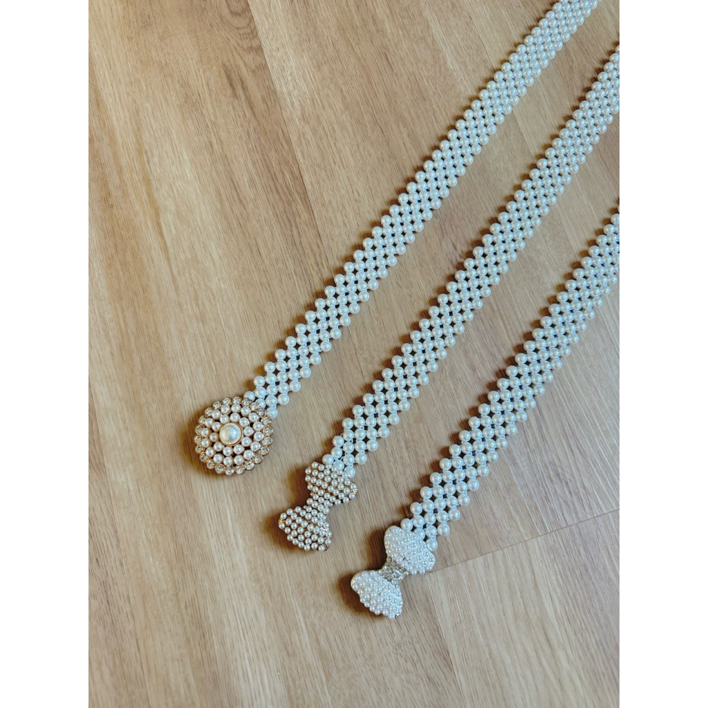 เครื่องประดับ เข็มขัด ที่คาดผมมุก ใส่กับชุดไทย Sira Siri สวยหรู ดูดีมากจ้า