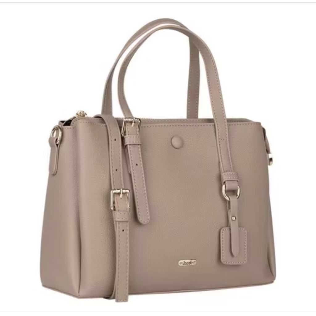 Jacob International กระเป๋าถือผู้หญิง V4436 (สีน้ำตาล)