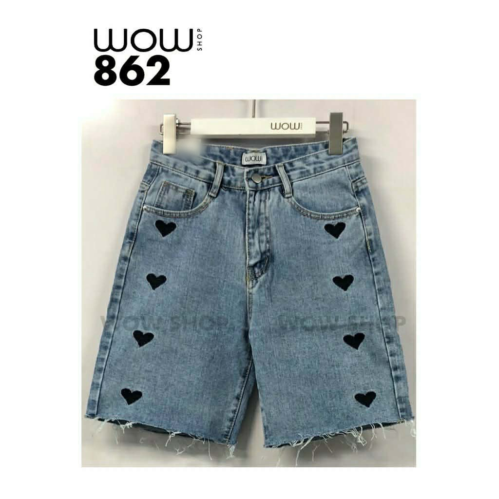 กางเกงยีนส์ ขา 3 ส่วน งาน WOW