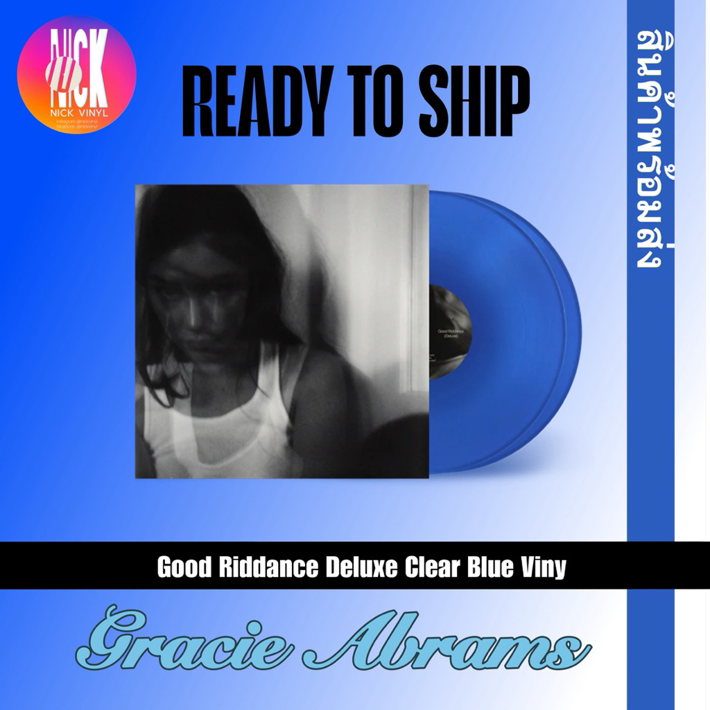 พร้อมส่ง - แผ่นเสียง Gracie Abrams: Good Riddance Deluxe Clear Blue Vinyl (แผ่นสีน้ำเงิน)
