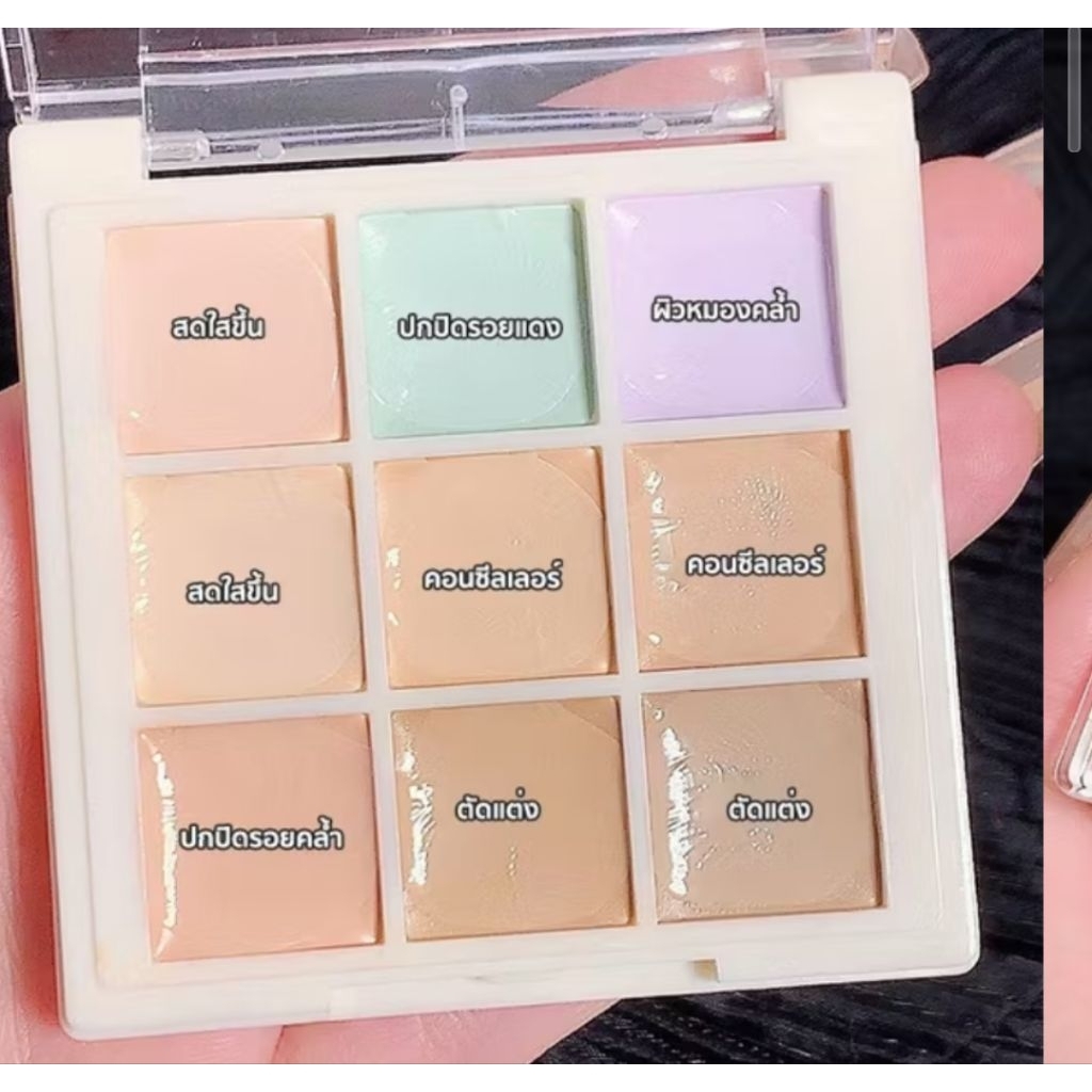 9 in 1 Pallet Concealer 9 colors 9 g คอลซีลเลอร์ 9 สี ใน 1 ตลับ