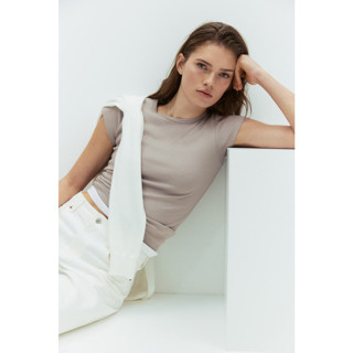 H&M(เอชแอนด์เอ็ม) เสื้อยืดผ้าฝ้าย Women Cotton T-shirt 13190…