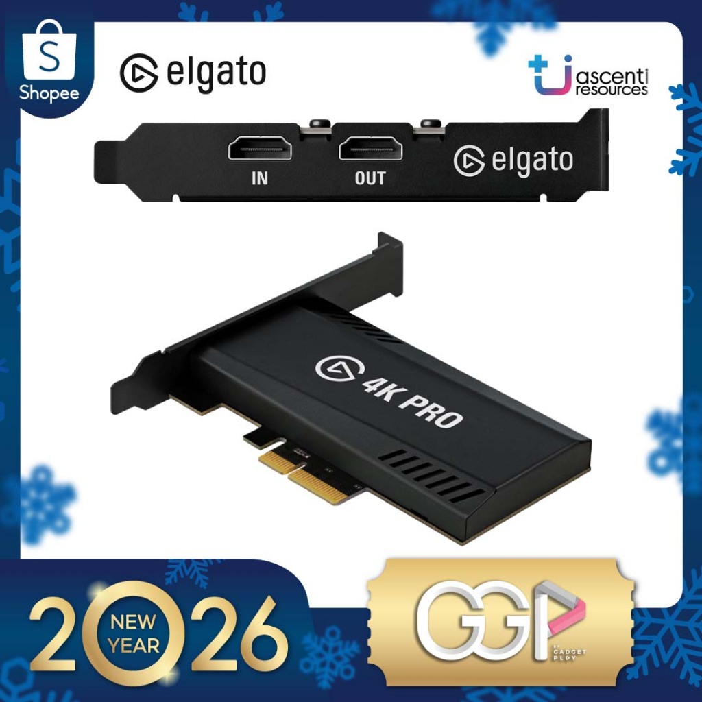 ELGATO 4K Pro 8K60 Passthrough, 4K60 VIDEO CAPTURE DEVICE สามารถใช้งานได้กับ PC, PS5 Steam Deck ROG 