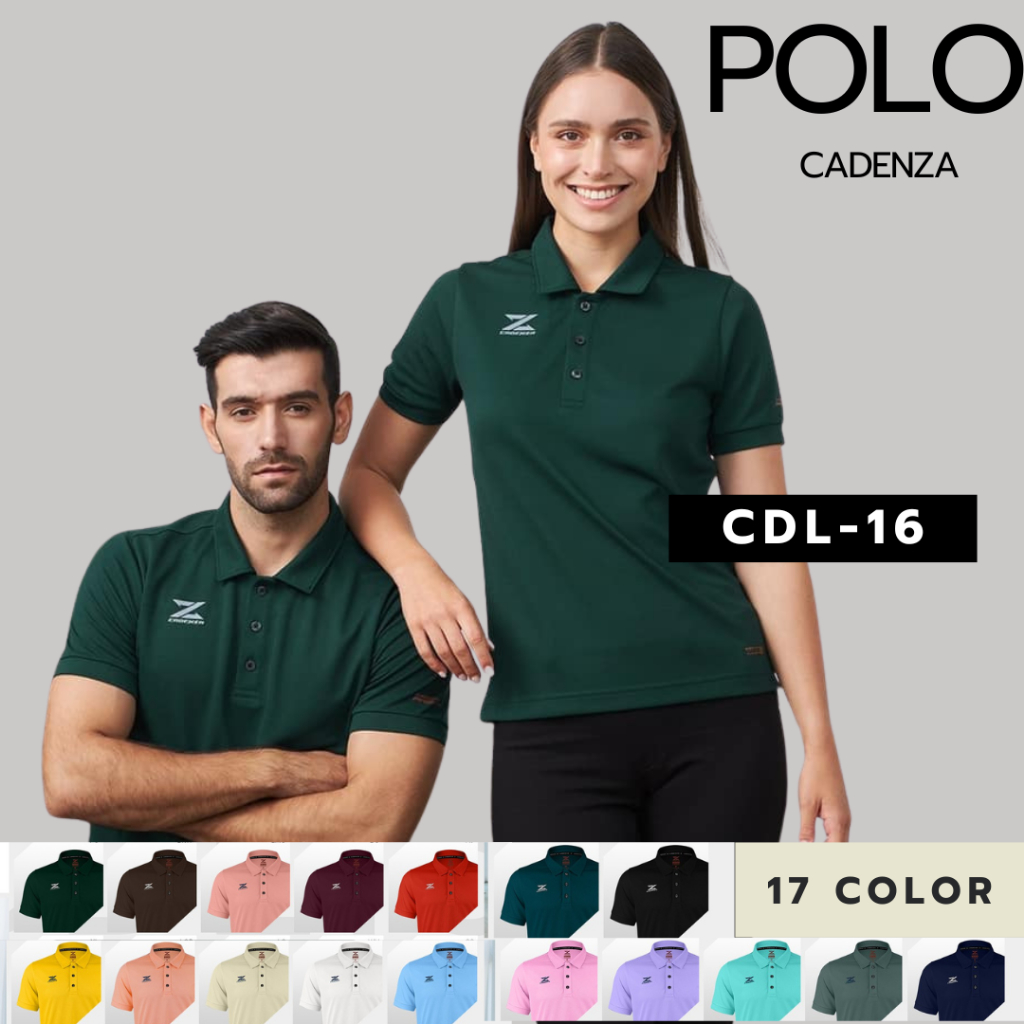 (SET1) เสื้อโปโล Cadenza รุ่น CDL-16 PREMIUM POLO เนื้อผ้า CORN FILAMENT
