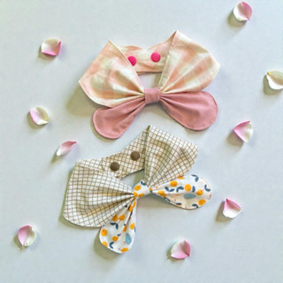 ผ้าพันคอโบว์ใหญ่ ผ้าพันคอสุนัขและแมวผ้าคอตตอน 100%