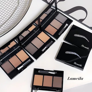 YOTAI ❤️LAMEILA❤️ ที่เขียนคิ้ว เนื้อฝุ่น พร้อมแปรงเขียนคิ้ว 3 สี กันน้ำ กันเหงื่อ ติดทนนาน