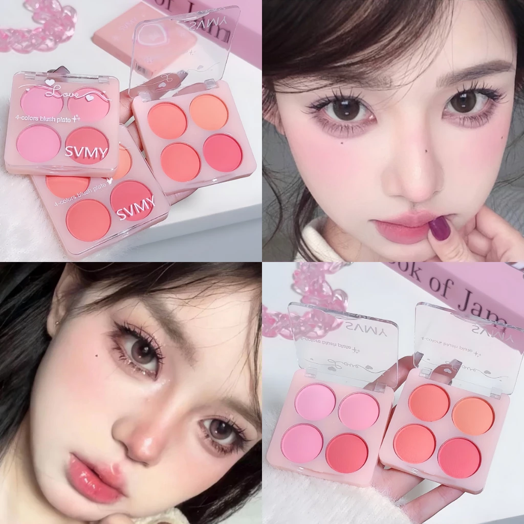 YOTAI บลัชออน 4 สีเนื้อฝุ่น ไล่โทนสวย เม็ดสีชัด ติดทน