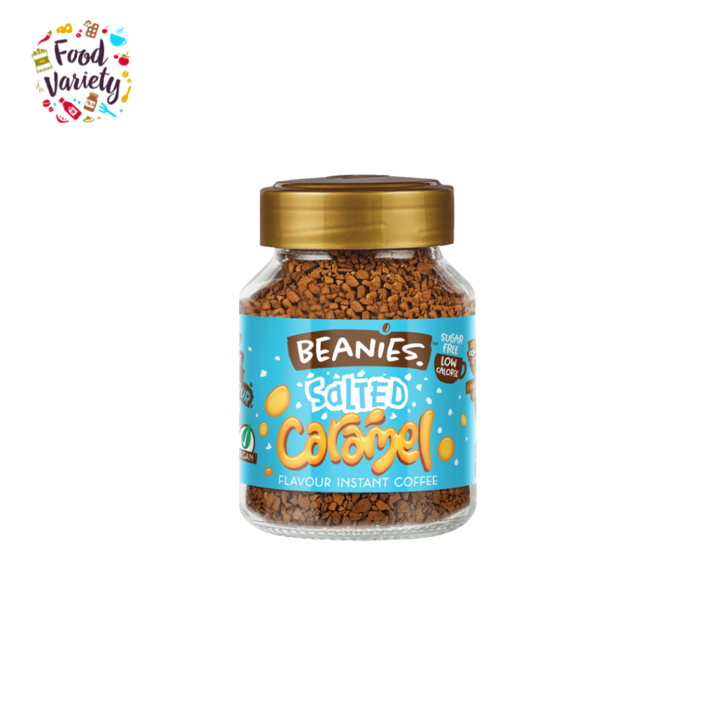 Beanies Salted Caramel Flavoured Instant Coffee 50g กาแฟสำเร็จรูป Beanies รสคาราเมลเค็ม 50 กรัม