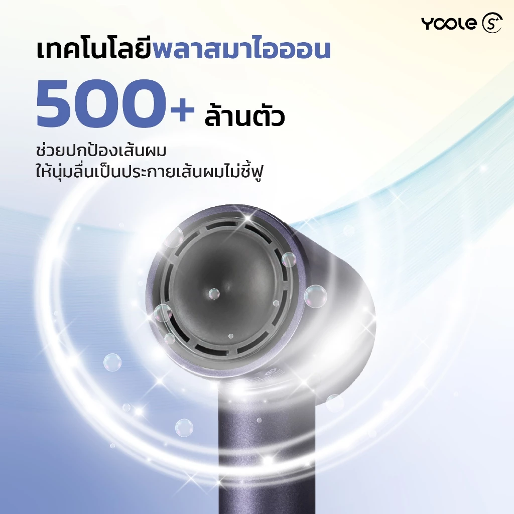 Yoole S+ Hair Dryer ไดร์เป่าผม 1600W Plasma Ion thumbnail 4