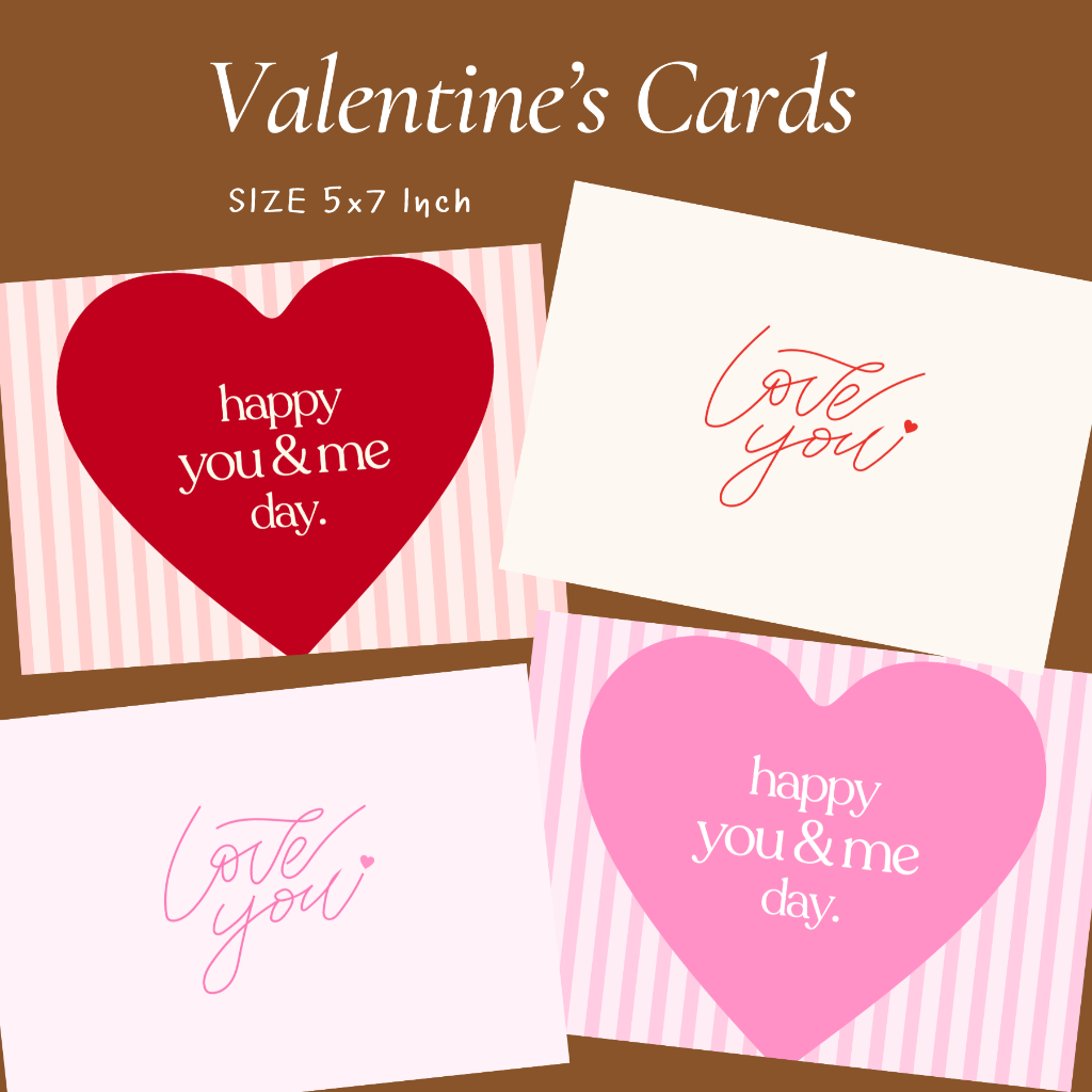 การ์ดวาเลนไทน์ l Valentine's Card พร้อมซองใส