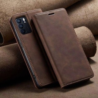 เคส ฝาพับ สำหรับ Oppo A16 A3S A57 A39 A5S A12 F9 A7 A37 A37F A93 A94 A31 A71 A73 A83 A53 A74พร้อมส่ง ตั้งได้ For ออปโป้