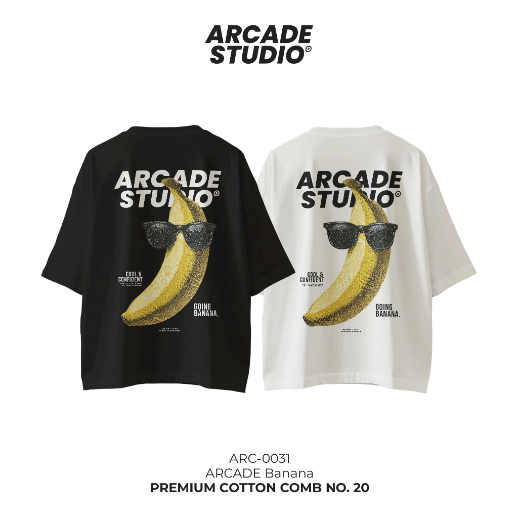 [พรี 4 วัน] ARCADE เสื้อ Banana (ARC-0031) / OVERSIZE COTTON COMB 20