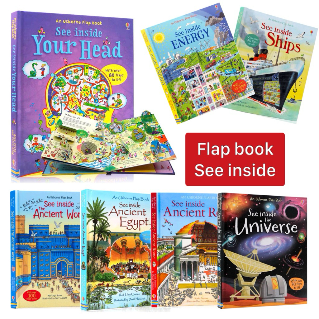 หนังสืออ่านภาษาอังกฤษสำหรับเด็กวัย 6 ขวบ หนังสือเสริมความรู้รอบตัว เสริมทักษะ อ่านนอกเวลา Flap book See inside