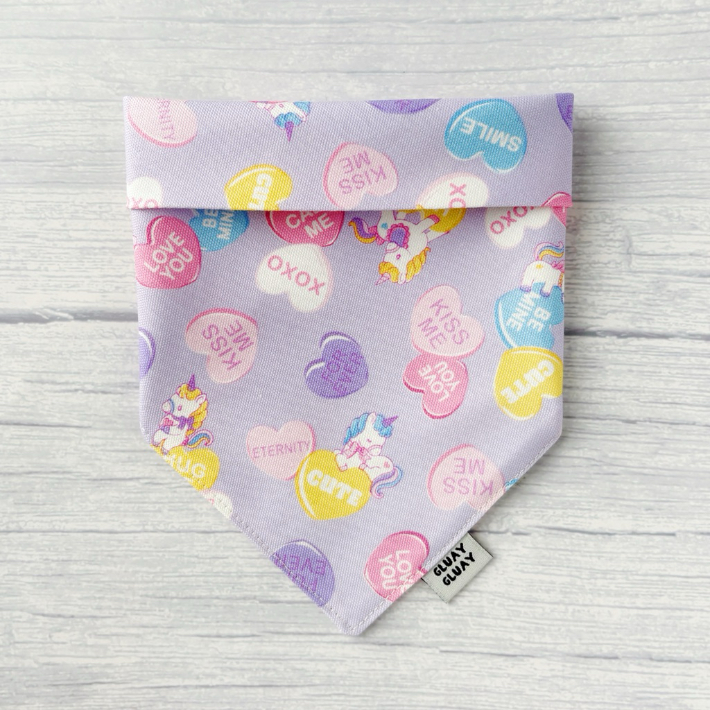 GLUAY GLUAY - ผ้าพันคอหมาแมว ผ้าพันคอสัตว์เลี้ยง - Sweet Candy Unicorn