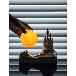 โคมไฟหินปราสาทฮอกวอตส์ หอมระเหย Moon Castle Aroma Diffuser