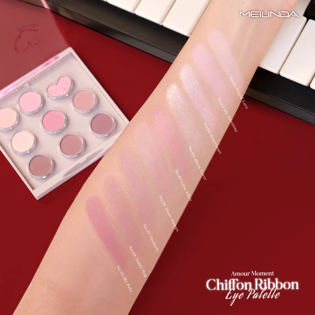 Meilinda Chiffon Ribbon Amour Moment Collection บลัชออน อายพาเลท thumbnail 9