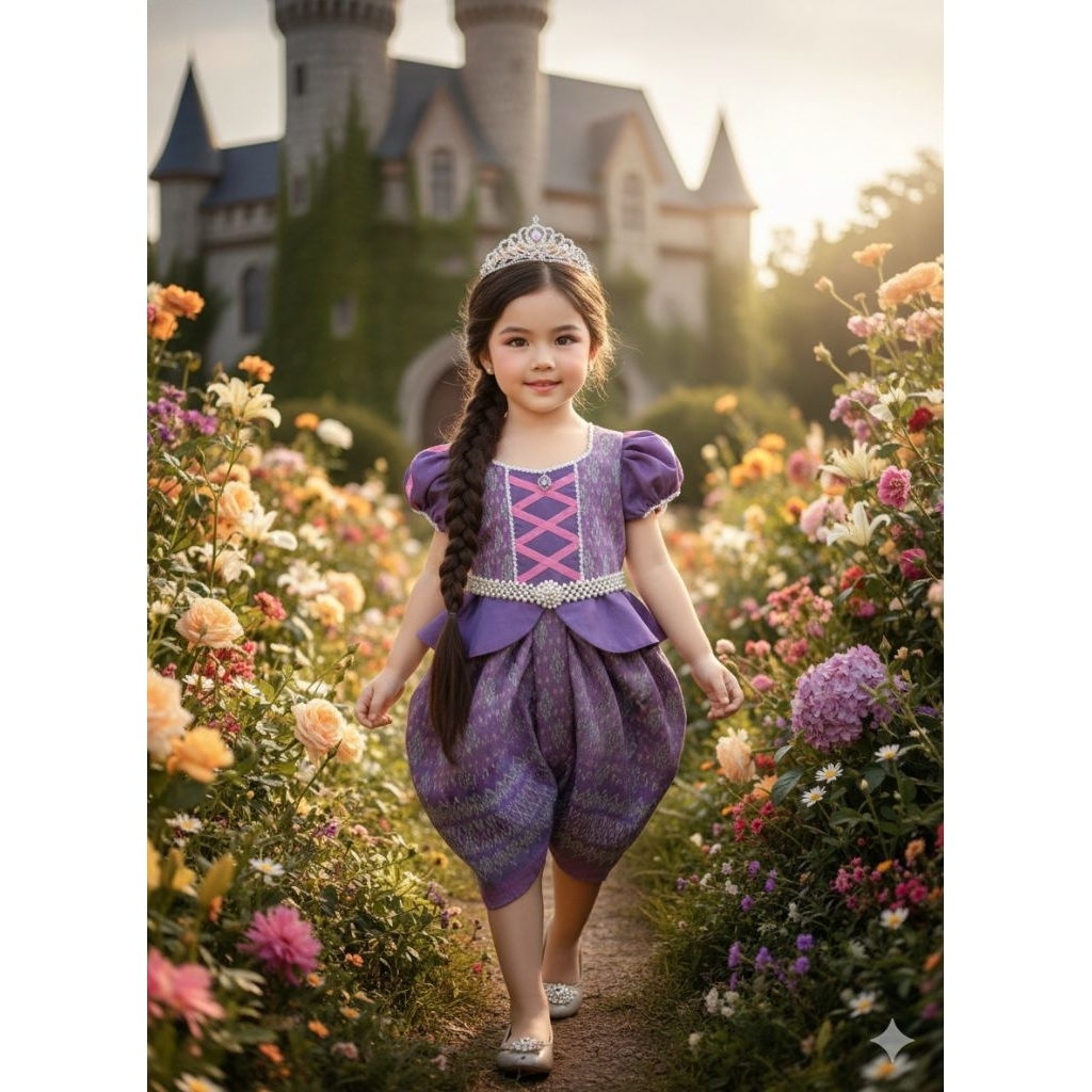 ชุดไทยเก็กรุ่น “ราพันเซล” ~ AI Jung Clothes ชุดไทยเด็ก ชุดไทยใส่ไปโรงเรียน ราคา ถูกที่สุด ดีลบีเคเค แกลเลอรีภาพที่ 8