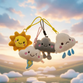 พวงกุญแจห้อยกระเป๋าซีรี่ย์สภาพอากาศสุดน่ารัก ดีไซน์น่ารัก ทำ…