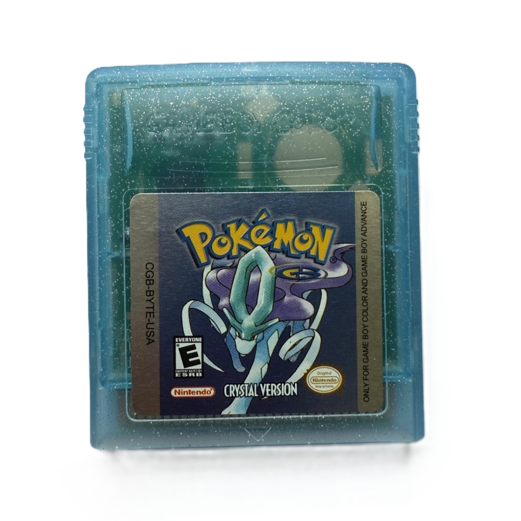 พร้อมส่ง เกม Pokemon Crystal สําหรับ GBC Nintendo GameBoy Color เกมบอยบอยเวอร์ชั่นคอนโซล game boy colour poke mon
