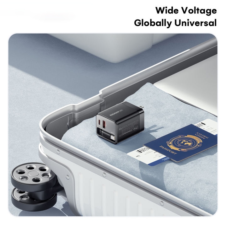 【รับประกัน 5 ปี】หัวชาร์จเร็ว 65W และพอร์ต Type-C และ USB-A  PD 3.0 Charger Adapter  ชาร์จเร็ว สำหรับ - รูปที่ 7