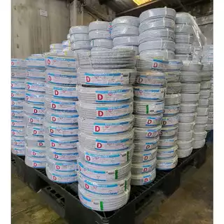 สายไฟ VAF 2x2.5 DEEMA (ยกม้วน 20 / 50 เมตร) สายขาว มอก. สำหรับปลั๊กไฟ เดินสายไฟในบ้าน ราคาประหยัด
