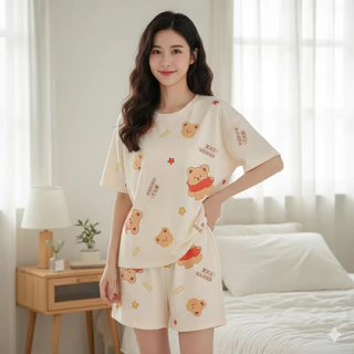 ชุดนอนผ้าคอตตอนนุ่ม ใส่สบายทุกคืน พร้อมส่งด่วน ราคาพิเศษ รหัส QZ