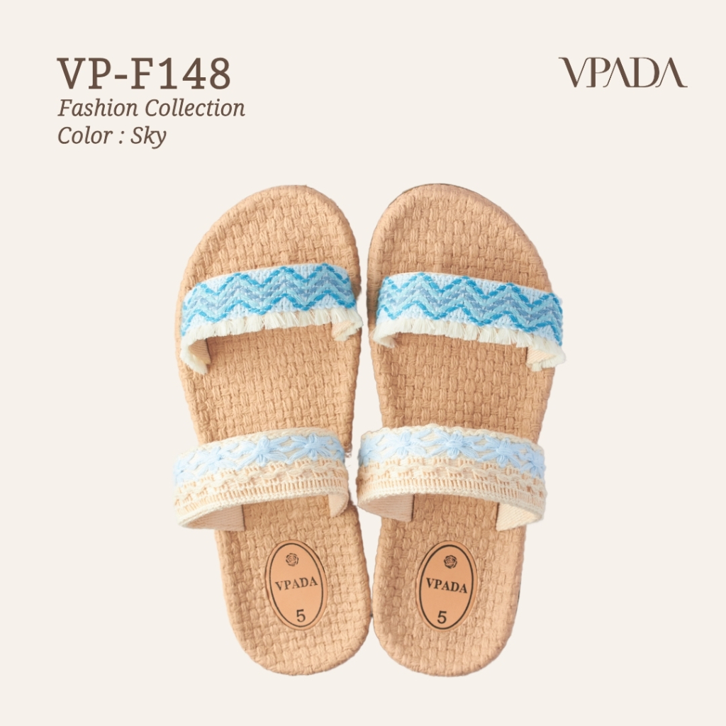 Vpada_sandals_VP-F148 Fashion Collection รองเท้าแตะชายหาดแบน รองเท้าแตะแฟชั่น