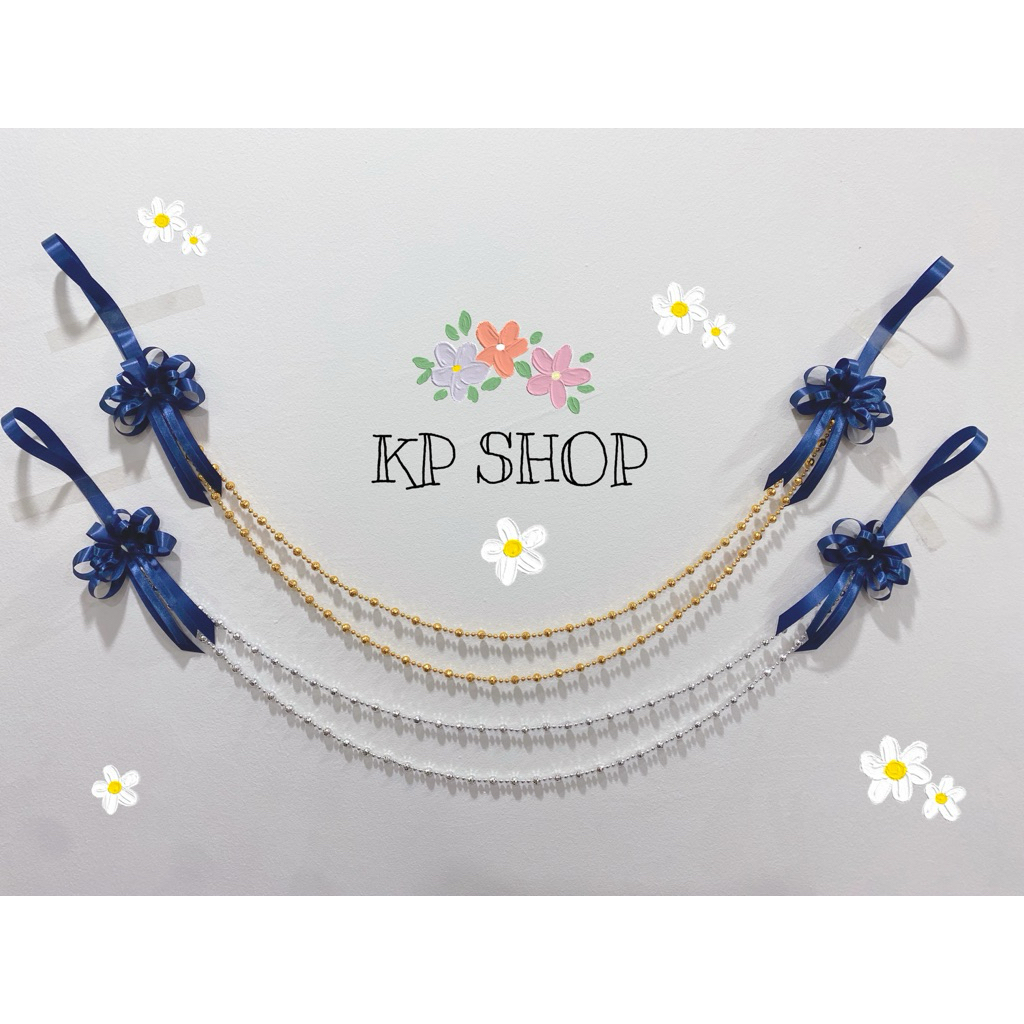 🎀  สายกั้นขันหมาก 🎀 ริบบิ้น 2 ชั้น 🎀 โซ่ 2 ชั้น 🎀 สายกั้นประตูเงินประตูทอง 🎀
