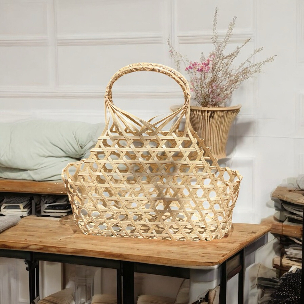 ตะกร้าสาน ขนาด10*4 นิ้ว - รูปที่ 6