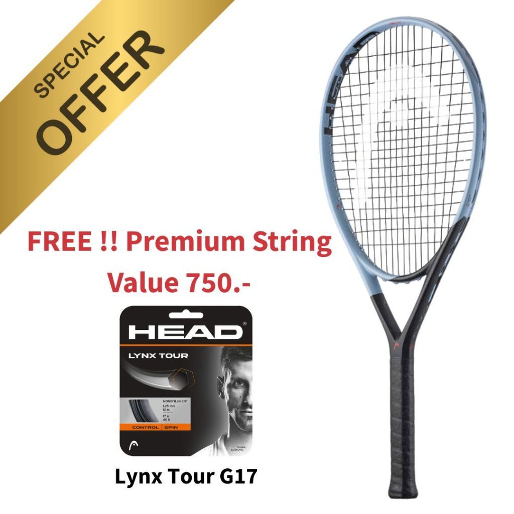 HEAD ไม้เทนนิส Instinct PWR 115 2025(115 in2/ 230 g/ L2) FREE!!Lynx Tour String มูลค่า 790 ฿(232035)