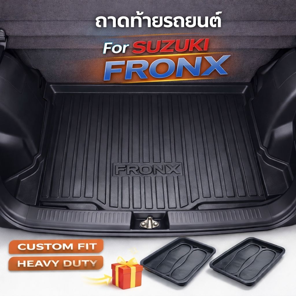 ถาดรองท้ายรถยนต์สำหรับ SUZUKI FRONX ถาดท้ายรถ FOR SUZUKI FRONX ถาดท้ายเข้ารูป FRONX 2025-ปัจจุบัน