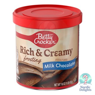Betty Crocker Rich & Creamy Milk Chocolate Frosting 453g ฟรอ…