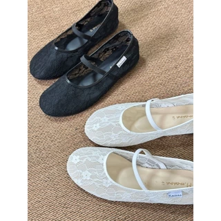 Lace Mary Jane ผลิตในไทย M.MOANAรองเท้าแมรี่เจน