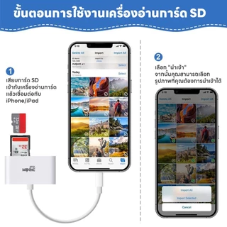 Card Reader OTG Lightning USB 2.0 MAGICTECH รุ่น DM-561 (White)