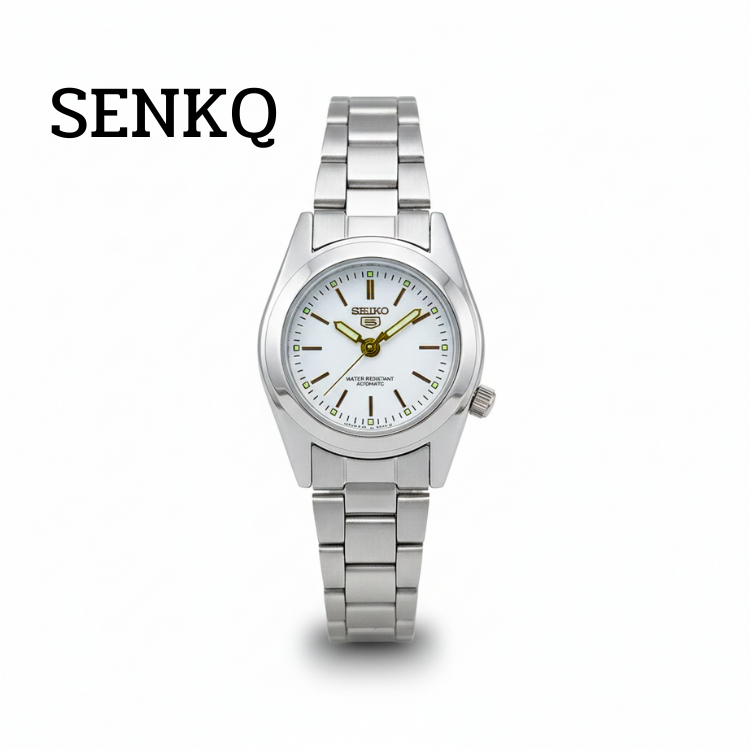 SENKQ นาฬิกาข้อมือผู้หญิงแบรนด์แท้สายเลส กันน้ำได้ พร้อมส่ง