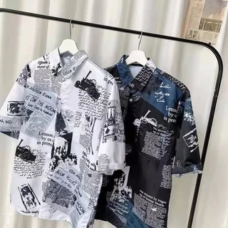 เสื้อเชิ้ตฮาวายผู้ชายพิมพ์ลายฮาวายเสื้อวันสงกราส์เสื้อเชิ้ตฮาวายสไตล์เกาหลีเนื้อผ้านุ่มสบายระบายอากาศได้ดี