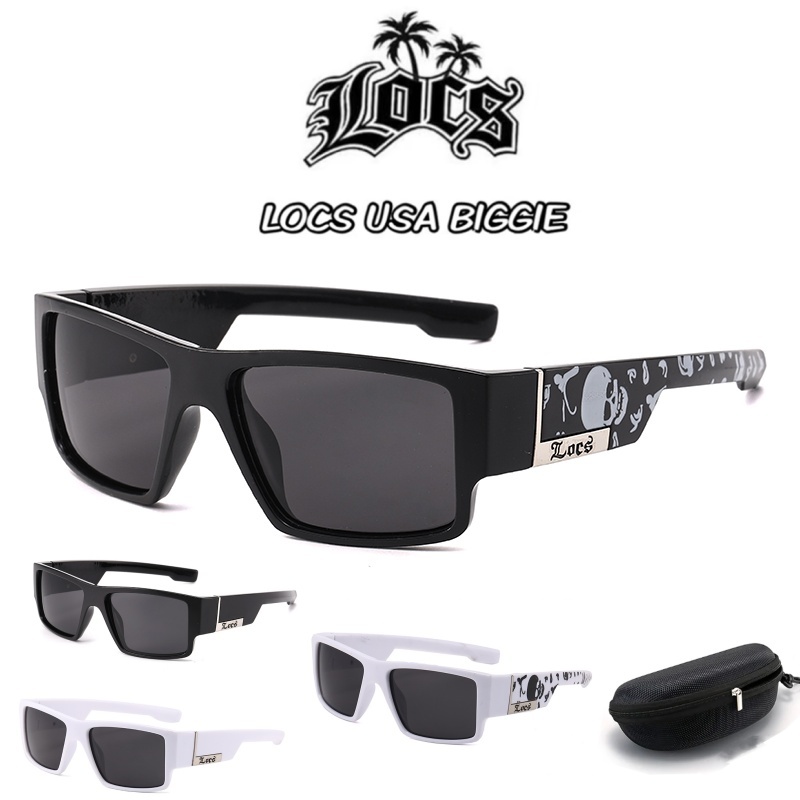 LOCOS USA แว่นตากันแดด Biggie Hip Hop รุ่น Oversized Frame ป้องกัน UV400 ดีไซน์สไตล์ฮิปฮอป ให้ความคุ้มครองจากแสงแดด ดีไซ
