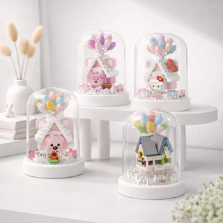 ตัวต่อ BALLOON HOUSE สำหรับเด็กหรือประกอบตกแต่งประดับห้อง มีทั้งหมด 8 ลาย