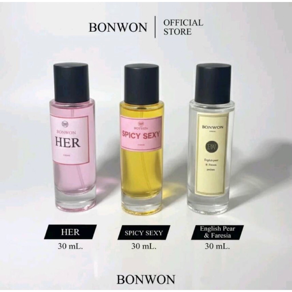 น้ำหอม🪷BONWON กลิ่นผู้หญิงผู้ชายต้องมี 30 ml