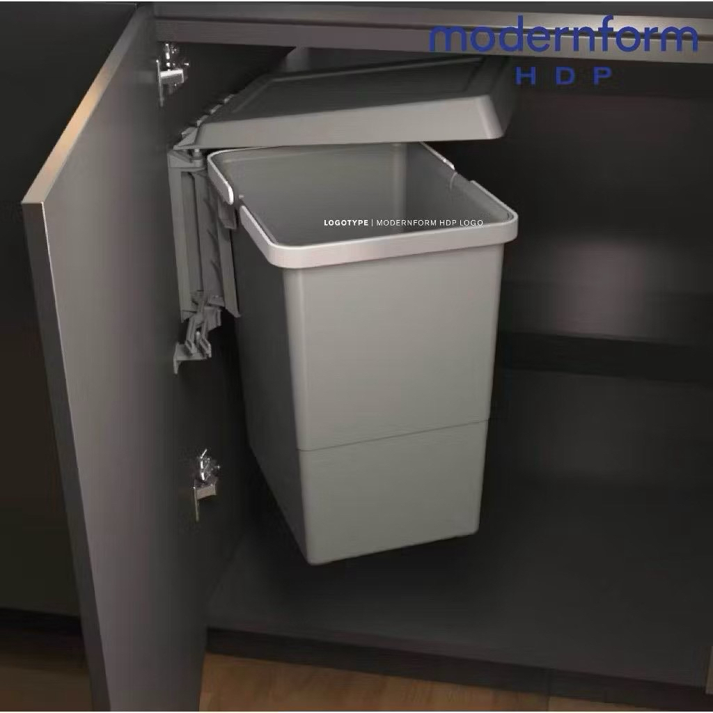 MODERN FORM ชุดถังขยะบานเปิด ความจุ 19 ลิตร รุ่น EL-PBN-SG34