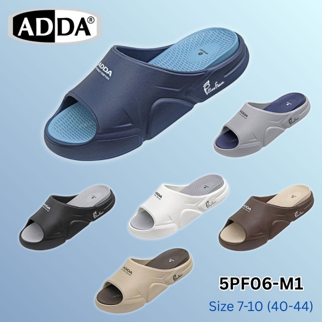ADDA x HAPPY SUNDAY ลิขสิทธิ์แท้ Pillow Form รองเท้าแตะ รองเท้าลำลอง แบบสวม สำหรับผู้หญิง รุ่น 5PF08W3 (ไซส์ 4-7)