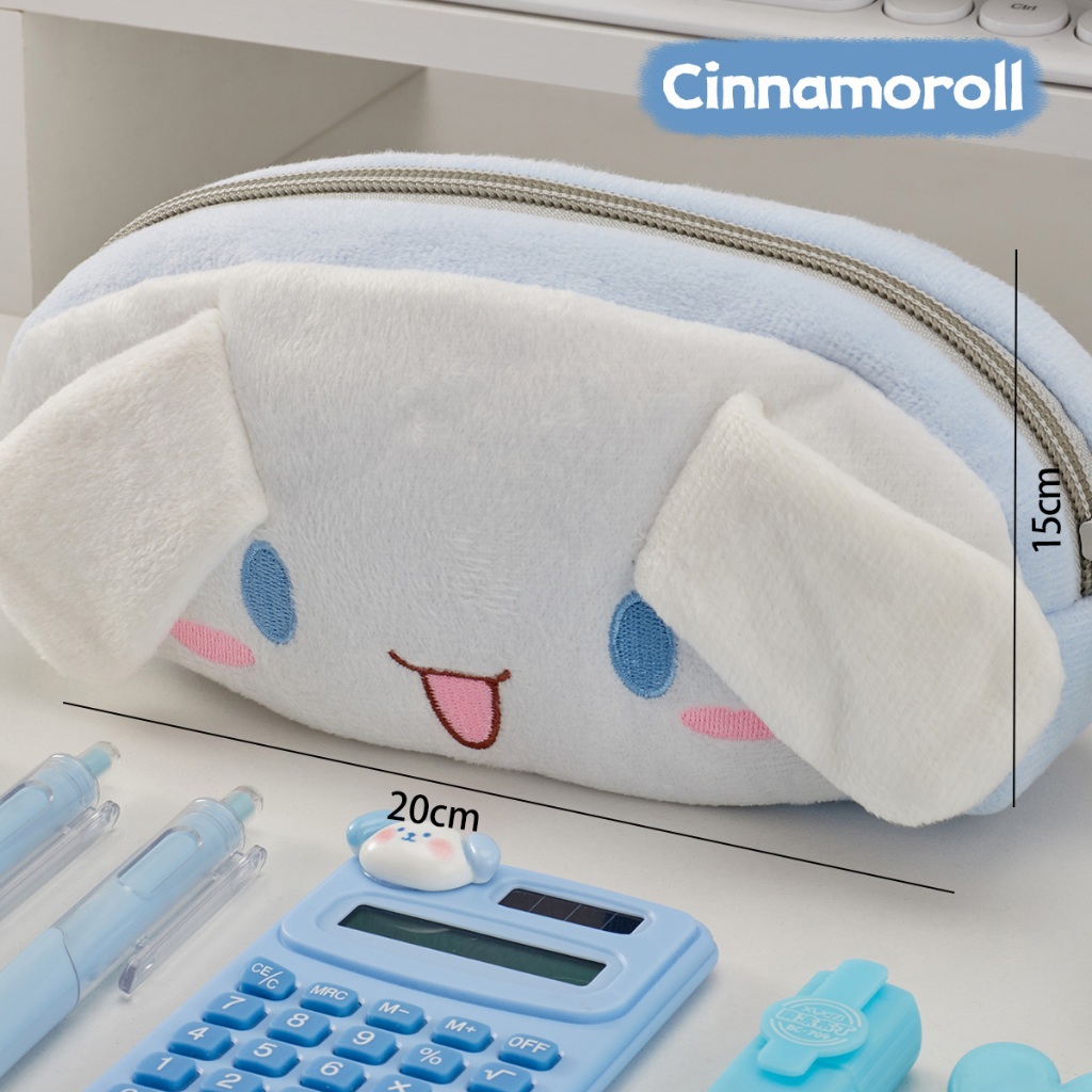 กระเป๋าดินสอ ขนาดใหญ่ จุของได้เยอะ ลายตุ๊กตาซานริโอ้ กระเป๋าดินสอ ผ้ากำมะหยี่แบบนิ่ม รูปหมีน่ารัก สำหรับนักเรียน - รูปที่ 7