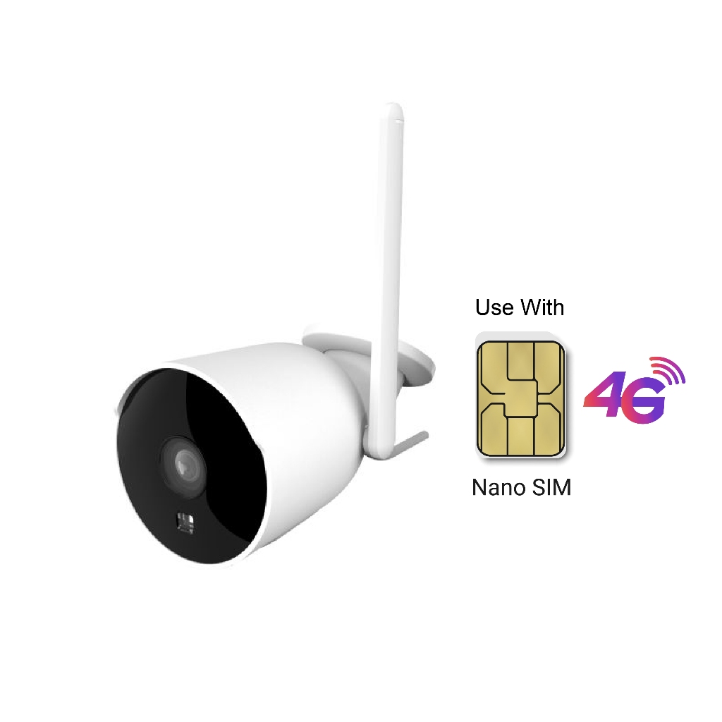 T3 Smart 4G Outdoor Camera OC3 กล้องวงจรปิดนอกบ้าน รองรับเฉพาะซิม 4G ความชัด 2MP กันน้ำ IP65 ประกัน 