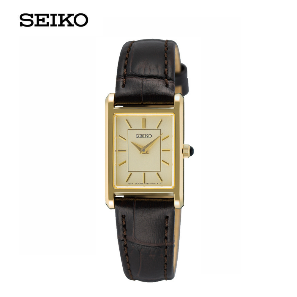 SEIKO Quartz Ladies’ Watch Classic นาฬิกาข้อมือผู้หญิง (ไซโก) รุ่น SWR110P ขนาด 19.6 mm สีทอง
