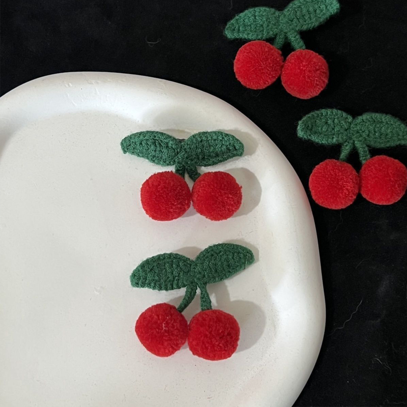 กิ๊บติดผมรูปผลเชอร์รี่น่ารัก เหมาะสำหรับติดผมหน้าม้า แพ็คคู่สุดน่ารักและหวานแหวว - รูปที่ 2