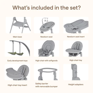 Anex HIGH CHAIR OZY โต๊ะทานข้าว 3 in 1 ปรับใช้งานได้คุ้มค่า