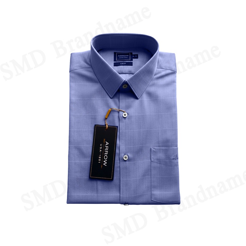 Arrow เสื้อเชิ้ตแขนยาวผู้ชาย รุ่น Men's Long Sleeve Slim Fit Shirt Code: MACS211W4BSBU - รูปที่ 4