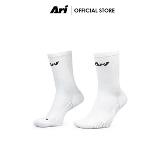 ARI ADEPT TERRY RUNNING CREW SOCKS - WHITE (AHW1706-02) ถุงเท้า อาริ ADEPT TERRY RUNNING สีขาว