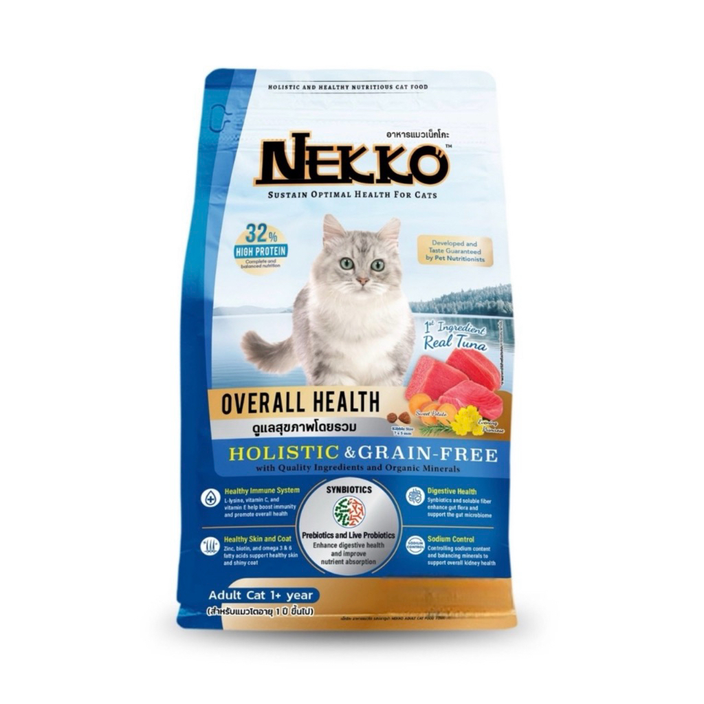 อาหารแมวเน็กโกะ (Nekko) แมวโต รสทูน่า น้ำหนัก 400 กรัม