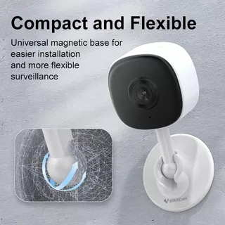 Vstarcam C1 ความละเอียด 2 MP(1296P) กล้องวงจรปิดไร้สาย Indoor (ฐานแม่เหล็กอเนกประสงค์ - ติดตั้งได้ทุกที่) มีระบบ AI+